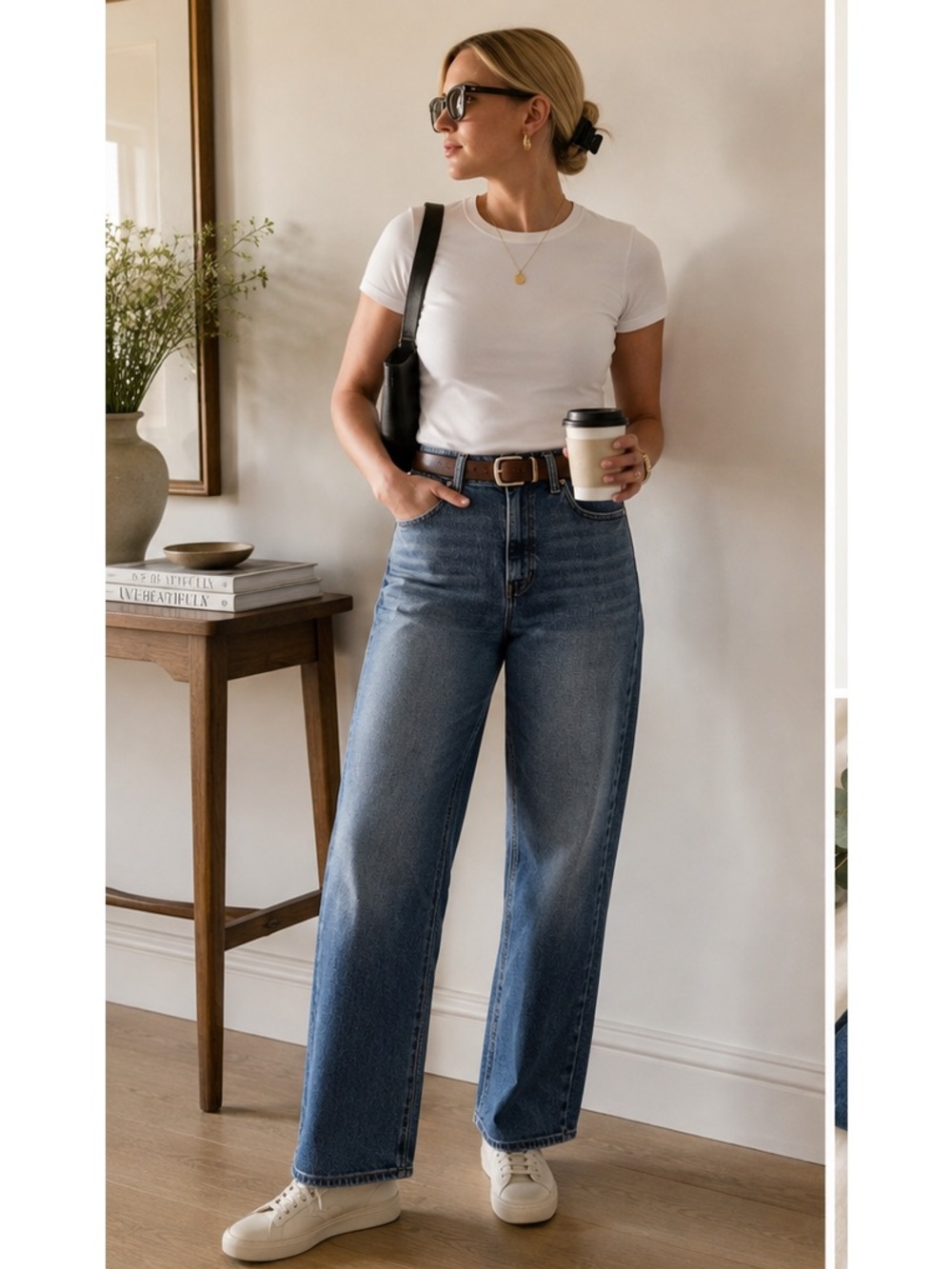 Quince Blue Wide-Leg Jeans